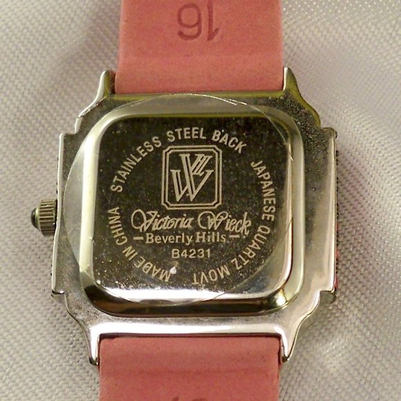 Victoria Wieck Pink Crystals, Pink Band Watch